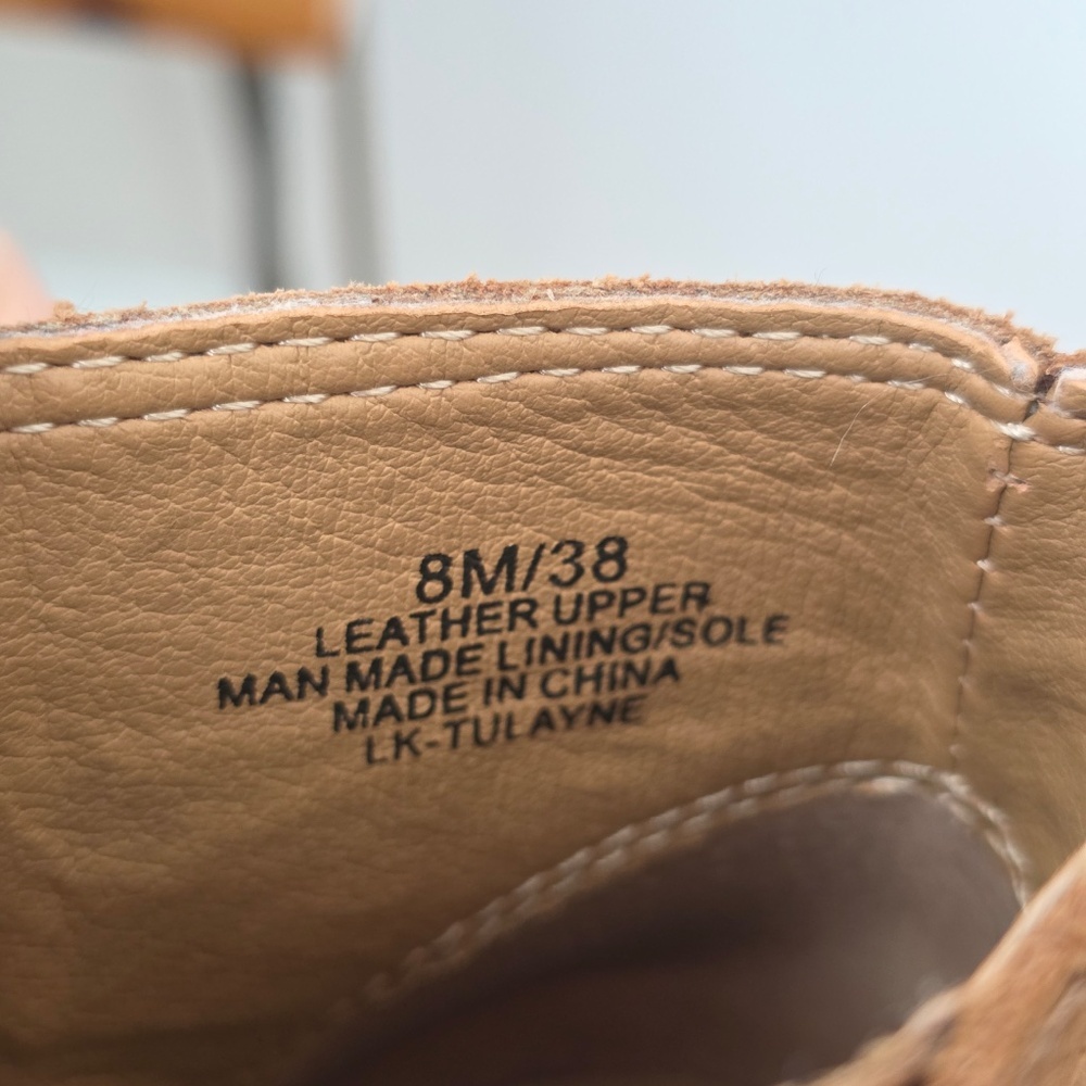 Lucky Brand Suede Ankle Booties - Size 8 M, 38 - Picture 11 of 13